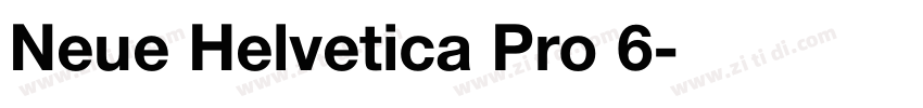Neue Helvetica Pro 6字体转换